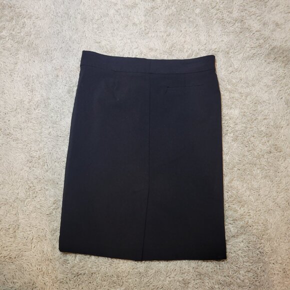 Rampage y2k Juniors 1 Black Straight Professional Business Slit Pencil Skirt - Picture 7 of 10